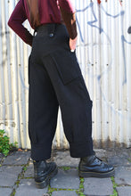 Load image into Gallery viewer, AW25 ORIME WIDE FOLD PANTS - OBSIDIAN SLUB