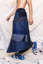 Load image into Gallery viewer, RS25 TAHNI ZERO WASTE SKIRT - ARTISAN DENIM