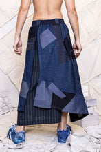 Load image into Gallery viewer, RS25 TAHNI ZERO WASTE SKIRT - ARTISAN DENIM