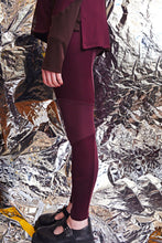 Load image into Gallery viewer, AW23 TARAN PANELED LEGGINGS - MERLOT