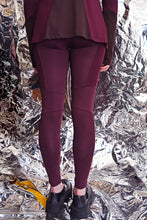 Load image into Gallery viewer, AW23 TARAN PANELED LEGGINGS - MERLOT