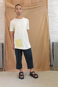 Men's Cream Marle Cotton Viscose Jersey Tee