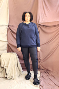 MW21 MECHI OVERSIZE JUMPER - INDIGO