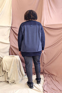 MW21 MECHI OVERSIZE JUMPER - INDIGO