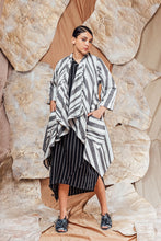 Load image into Gallery viewer, SL23 ZAYRA DRAPE JACKET - RESORT STRIPE