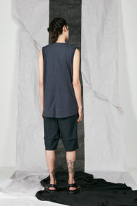 Men's Organic Cotton and Tencel  Sleeveless Shirt