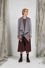 Load image into Gallery viewer, Waterfall Drape Shawl Collar Jacket in Viscose Ponti Knit