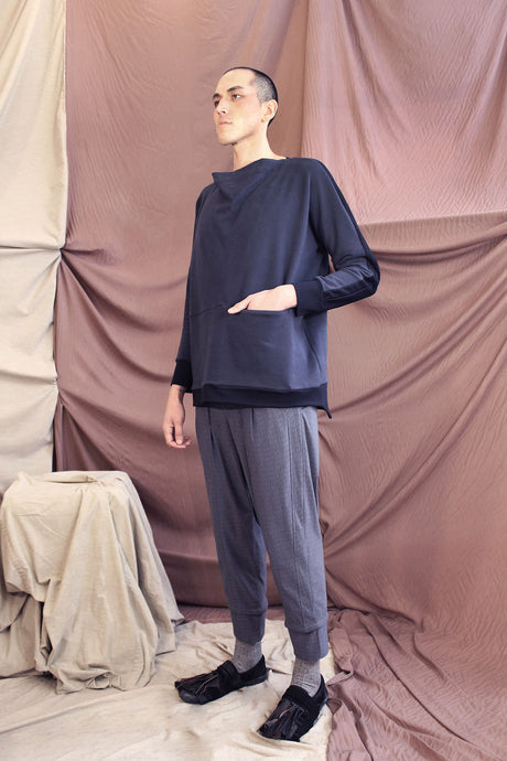 MW21 MECHI OVERSIZE JUMPER - INDIGO