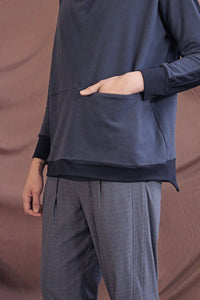 MW21 MECHI OVERSIZE JUMPER - INDIGO