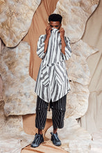 Load image into Gallery viewer, SL23 ZAYRA DRAPE JACKET - RESORT STRIPE