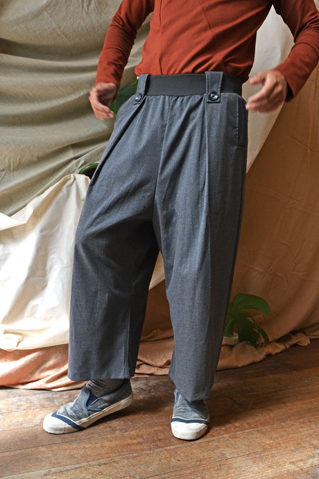 SL23 TAHLO WIDE LEG PANTS - GRAPHITE