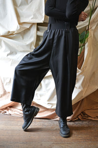 SL23 TAHLO WIDE LEG PANTS - OBSIDIAN