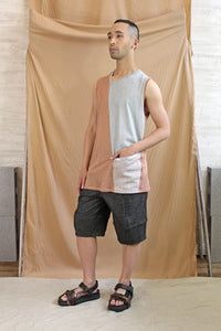 Ethical Melbourne Made Mens Linen Tank