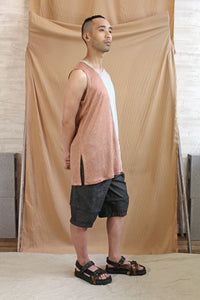 Mens Linen Jersey Tank Top