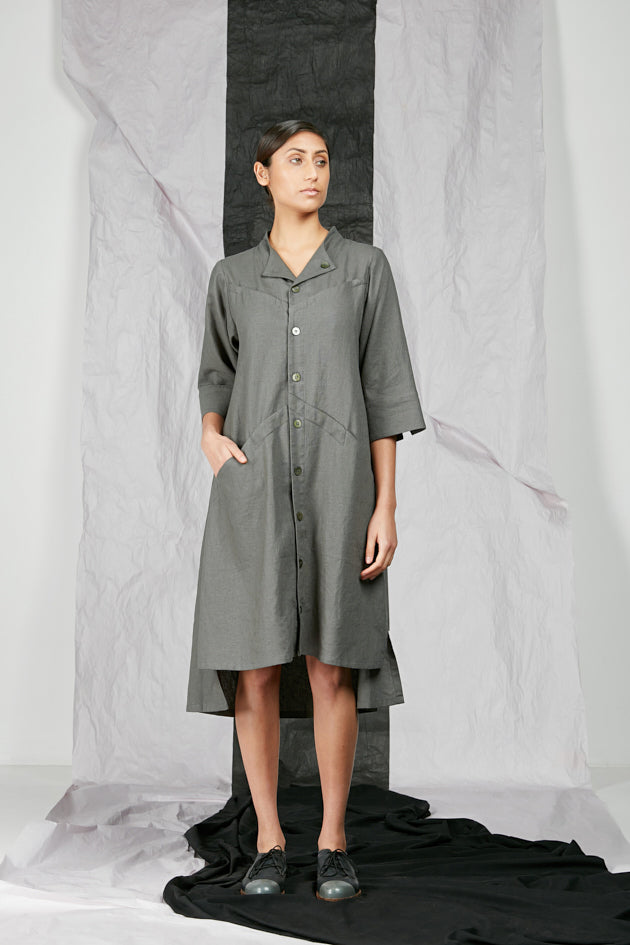 Women's Unisex Linen Shirt Dress